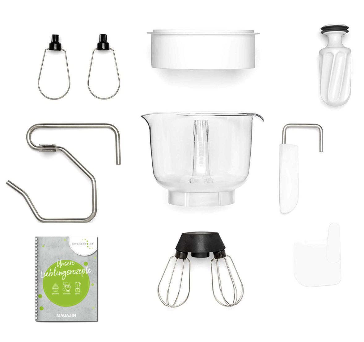 Ankarsrum Küchenmaschine Assistent Mineral White - Eis Set