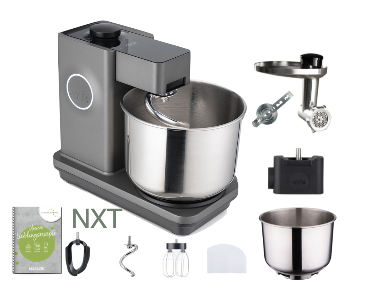 Wilfa Küchenmaschine PROBAKER NXT, Grau - Back Mega Set