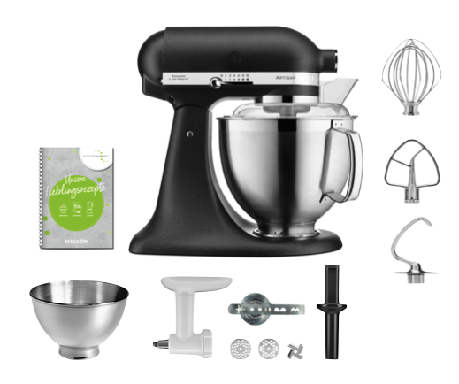 KitchenAid Küchenmaschine 185 Back Set Imperial Schwarz KitchenAid Küchenmaschine 185 Back Set Imperial Schwarz