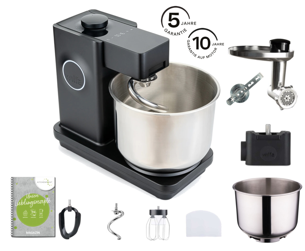 Wilfa Küchenmaschine Probakern Timer schwarz - Back Mega Set