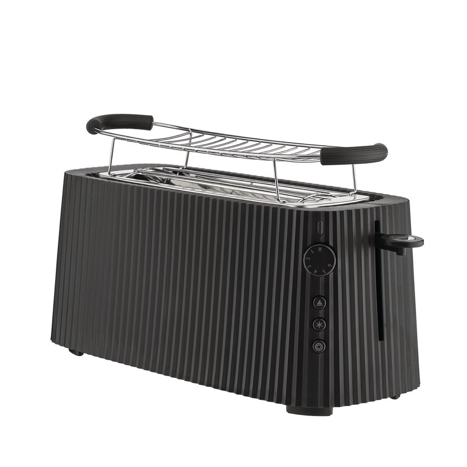 Alessi Plisse Toaster lang Schwarz Alessi Plisse Toaster lang Schwarz