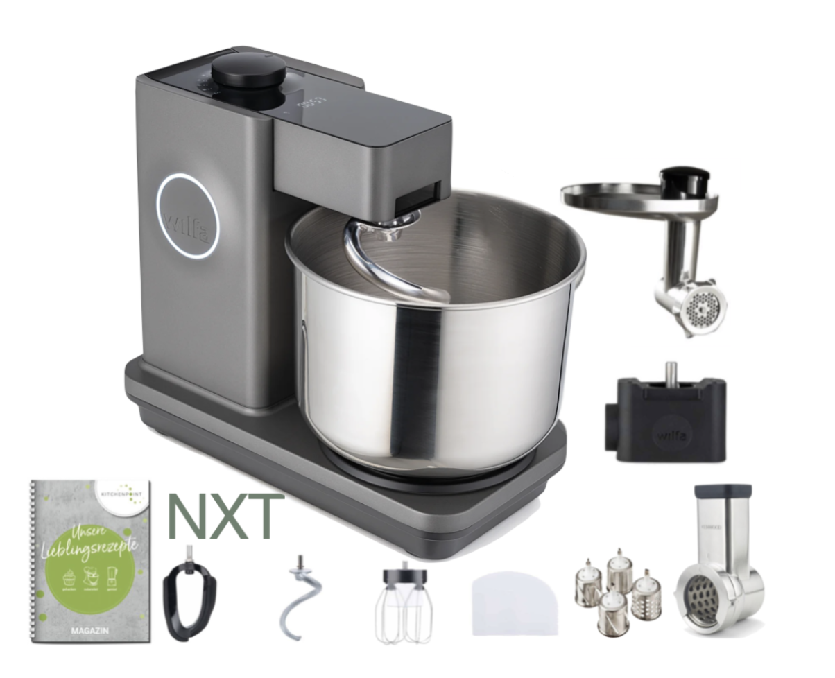 Wilfa Küchenmaschine PROBAKER NXT, Grau - Komplett Set
